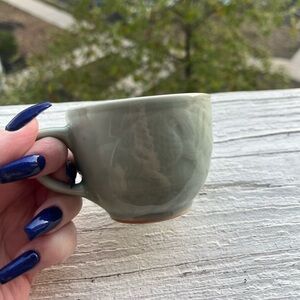 Celadon green goldfish tea cup